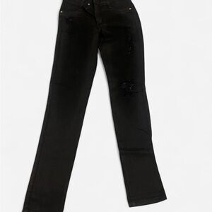 Black Women's Skinny Distressed Jeans